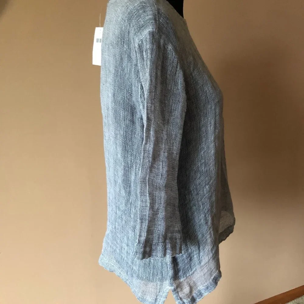 Pure J.Jill  Linen Blouse - Picture 2 of 7